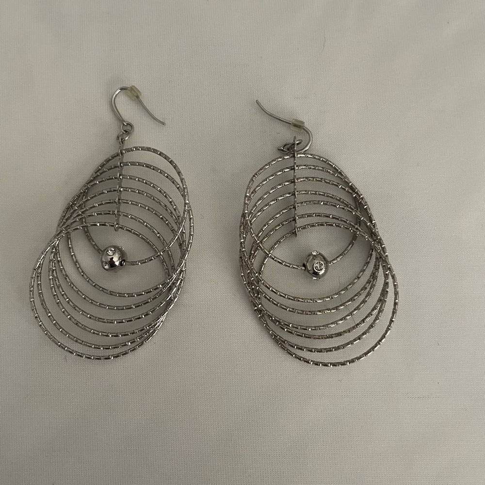 Elegant Silver Hoop Earrings